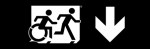Accessible Exit Sign Project Running Man Wheelchair Wheelie Man Symbol Accessible Means of Egress Icon Exit Sign 101