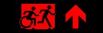 Accessible Exit Sign Project Running Man Wheelchair Wheelie Man Symbol Accessible Means of Egress Icon Exit Sign 111