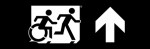 Accessible Exit Sign Project Running Man Wheelchair Wheelie Man Symbol Accessible Means of Egress Icon Exit Sign 101