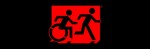 Accessible Exit Sign Project Running Man Wheelchair Wheelie Man Symbol Accessible Means of Egress Icon Exit Sign 117