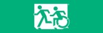 Accessible Exit Sign Project Running Man Wheelchair Wheelie Man Symbol Accessible Means of Egress Icon Exit Sign 12