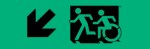 Accessible Exit Sign Project Running Man Wheelchair Wheelie Man Symbol Accessible Means of Egress Icon Exit Sign 13