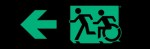 Accessible Exit Sign Project Running Man Wheelchair Wheelie Man Symbol Accessible Means of Egress Icon Exit Sign 24