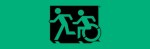 Accessible Exit Sign Project Running Man Wheelchair Wheelie Man Symbol Accessible Means of Egress Icon Exit Sign 28