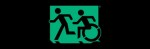 Accessible Exit Sign Project Running Man Wheelchair Wheelie Man Symbol Accessible Means of Egress Icon Exit Sign 29