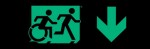 Accessible Exit Sign Project Running Man Wheelchair Wheelie Man Symbol Accessible Means of Egress Icon Exit Sign 39