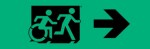 Accessible Exit Sign Project Running Man Wheelchair Wheelie Man Symbol Accessible Means of Egress Icon Exit Sign 40
