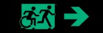 Accessible Exit Sign Project Running Man Wheelchair Wheelie Man Symbol Accessible Means of Egress Icon Exit Sign 42