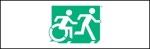 Accessible Exit Sign Project Running Man Wheelchair Wheelie Man Symbol Accessible Means of Egress Icon Exit Sign 47