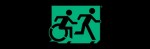 Accessible Exit Sign Project Running Man Wheelchair Wheelie Man Symbol Accessible Means of Egress Icon Exit Sign 48