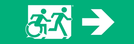 Accessible Exit Sign Project Running Man Wheelchair Wheelie Man Symbol Accessible Means of Egress Icon Exit Sign 5