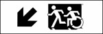 Accessible Exit Sign Project Running Man Wheelchair Wheelie Man Symbol Accessible Means of Egress Icon Exit Sign 50