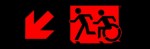 Accessible Exit Sign Project Running Man Wheelchair Wheelie Man Symbol Accessible Means of Egress Icon Exit Sign 51