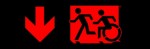 Accessible Exit Sign Project Running Man Wheelchair Wheelie Man Symbol Accessible Means of Egress Icon Exit Sign 63