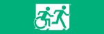 Accessible Exit Sign Project Running Man Wheelchair Wheelie Man Symbol Accessible Means of Egress Icon Exit Sign 7