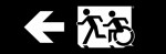 Accessible Exit Sign Project Running Man Wheelchair Wheelie Man Symbol Accessible Means of Egress Icon Exit Sign 71