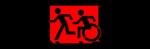Accessible Exit Sign Project Running Man Wheelchair Wheelie Man Symbol Accessible Means of Egress Icon Exit Sign 81