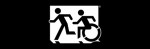 Accessible Exit Sign Project Running Man Wheelchair Wheelie Man Symbol Accessible Means of Egress Icon Exit Sign 83