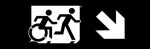 Accessible Exit Sign Project Running Man Wheelchair Wheelie Man Symbol Accessible Means of Egress Icon Exit Sign 89