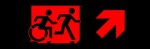 Accessible Exit Sign Project Running Man Wheelchair Wheelie Man Symbol Accessible Means of Egress Icon Exit Sign 93
