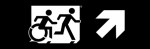 Accessible Exit Sign Project Running Man Wheelchair Wheelie Man Symbol Accessible Means of Egress Icon Exit Sign 95