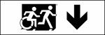 Accessible Exit Sign Project Running Man Wheelchair Wheelie Man Symbol Accessible Means of Egress Icon Exit Sign 98