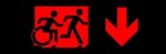 Accessible Exit Sign Project Running Man Wheelchair Wheelie Man Symbol Accessible Means of Egress Icon Exit Sign 99
