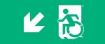 Accessible Exit Sign Project Wheelchair Wheelie Man Symbol Accessible Means of Egress Icon Exit Sign 1