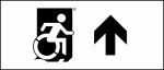Accessible Exit Sign Project Wheelchair Wheelie Man Symbol Accessible Means of Egress Icon Exit Sign 110