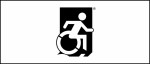 Accessible Exit Sign Project Wheelchair Wheelie Man Symbol Accessible Means of Egress Icon Exit Sign 116