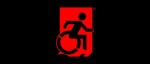Accessible Exit Sign Project Wheelchair Wheelie Man Symbol Accessible Means of Egress Icon Exit Sign 117