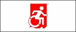 Accessible Exit Sign Project Wheelchair Wheelie Man Symbol Accessible Means of Egress Icon Exit Sign 118