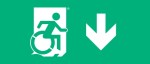 Accessible Exit Sign Project Wheelchair Wheelie Man Symbol Accessible Means of Egress Icon Exit Sign 12