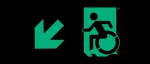 Accessible Exit Sign Project Wheelchair Wheelie Man Symbol Accessible Means of Egress Icon Exit Sign 14