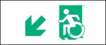 Accessible Exit Sign Project Wheelchair Wheelie Man Symbol Accessible Means of Egress Icon Exit Sign 15