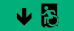 Accessible Exit Sign Project Wheelchair Wheelie Man Symbol Accessible Means of Egress Icon Exit Sign 19