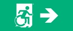 Accessible Exit Sign Project Wheelchair Wheelie Man Symbol Accessible Means of Egress Icon Exit Sign 2