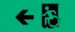 Accessible Exit Sign Project Wheelchair Wheelie Man Symbol Accessible Means of Egress Icon Exit Sign 22