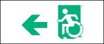 Accessible Exit Sign Project Wheelchair Wheelie Man Symbol Accessible Means of Egress Icon Exit Sign 24