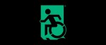 Accessible Exit Sign Project Wheelchair Wheelie Man Symbol Accessible Means of Egress Icon Exit Sign 29