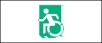 Accessible Exit Sign Project Wheelchair Wheelie Man Symbol Accessible Means of Egress Icon Exit Sign 30