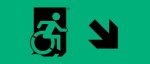 Accessible Exit Sign Project Wheelchair Wheelie Man Symbol Accessible Means of Egress Icon Exit Sign 31