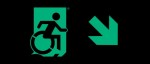 Accessible Exit Sign Project Wheelchair Wheelie Man Symbol Accessible Means of Egress Icon Exit Sign 32
