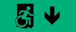 Accessible Exit Sign Project Wheelchair Wheelie Man Symbol Accessible Means of Egress Icon Exit Sign 37
