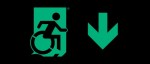 Accessible Exit Sign Project Wheelchair Wheelie Man Symbol Accessible Means of Egress Icon Exit Sign 38