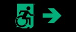 Accessible Exit Sign Project Wheelchair Wheelie Man Symbol Accessible Means of Egress Icon Exit Sign 41