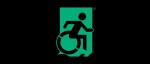 Accessible Exit Sign Project Wheelchair Wheelie Man Symbol Accessible Means of Egress Icon Exit Sign 47