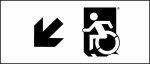 Accessible Exit Sign Project Wheelchair Wheelie Man Symbol Accessible Means of Egress Icon Exit Sign 50