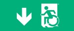 Accessible Exit Sign Project Wheelchair Wheelie Man Symbol Accessible Means of Egress Icon Exit Sign 6