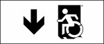 Accessible Exit Sign Project Wheelchair Wheelie Man Symbol Accessible Means of Egress Icon Exit Sign 62